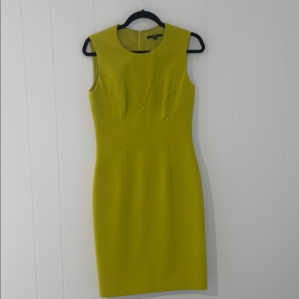 Hugo Boss Citron Fitted Sheath Dress